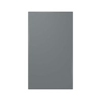 Samsung - Bespoke 4-Door Flex Refrigerator Panel - Bottom Panel - Gray Glass - Front_Zoom