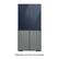 Alt View 15. Samsung - Bespoke 4-Door Flex Refrigerator Panel - Bottom Panel - Gray Glass.