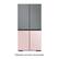 Alt View 16. Samsung - Bespoke 4-Door Flex Refrigerator Panel - Bottom Panel - Rose Pink Glass.