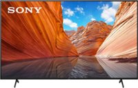 Front. Sony - 75" Class X80J Series LED 4K UHD Smart Google TV - Black.