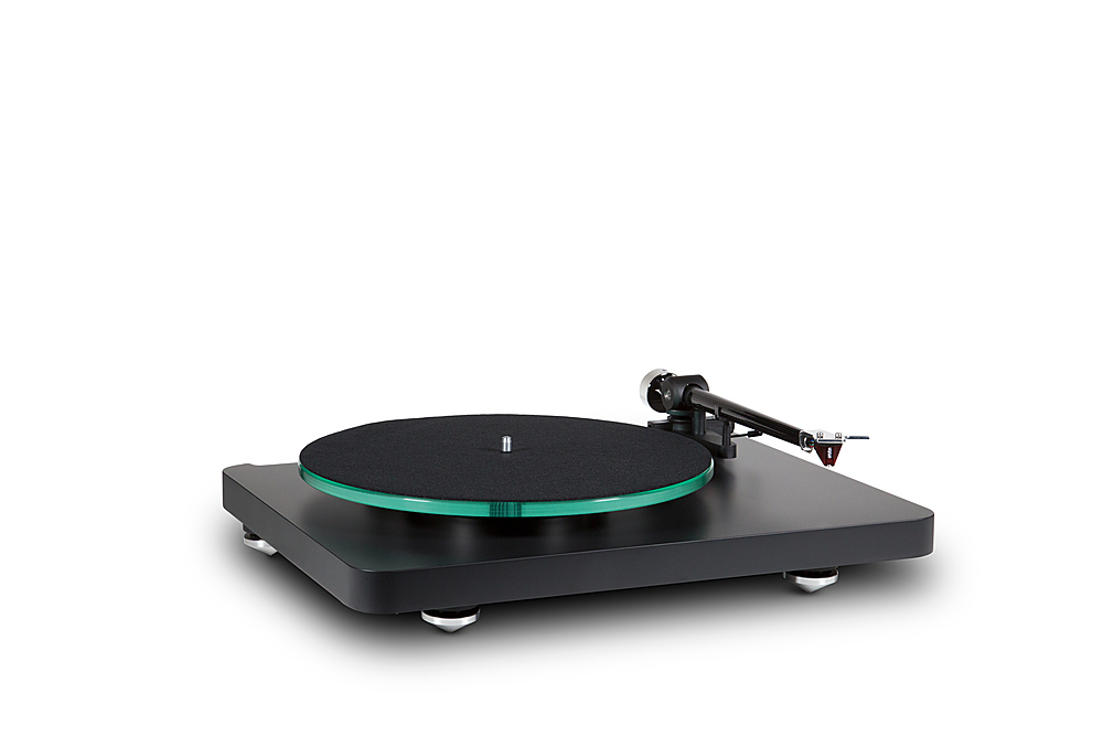 Angle View: Victrola - Parker Bluetooth Stereo Turntable - Lambskin Gray