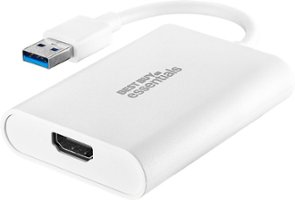 Best Buy essentials™ - USB to HDMI Adapter - White - Front_Zoom