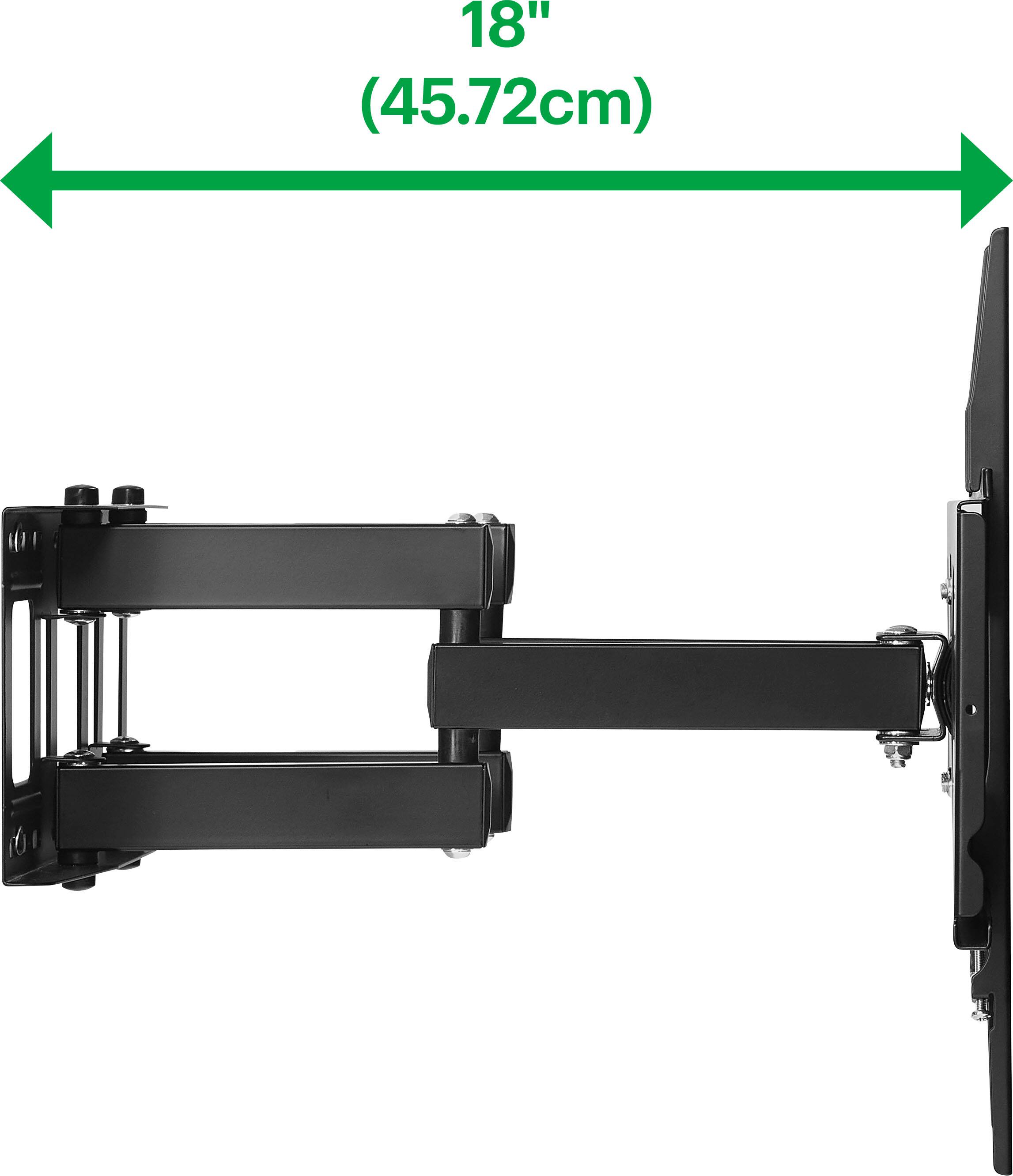 Alt View 14. Best Buy essentials™ - Full Motion TV Wall Mount for 47–84" TVs - Black.