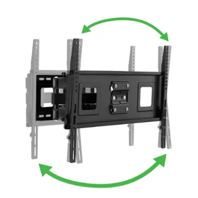 Best Buy essentials™ - Full Motion TV Wall Mount for 47–84" TVs - Black