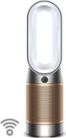 Dyson - Purifier Hot+Cool Formaldehyde - HP09 - Smart Tower Air Purifier, Heater and Fan - White/Gold - Angle_Zoom