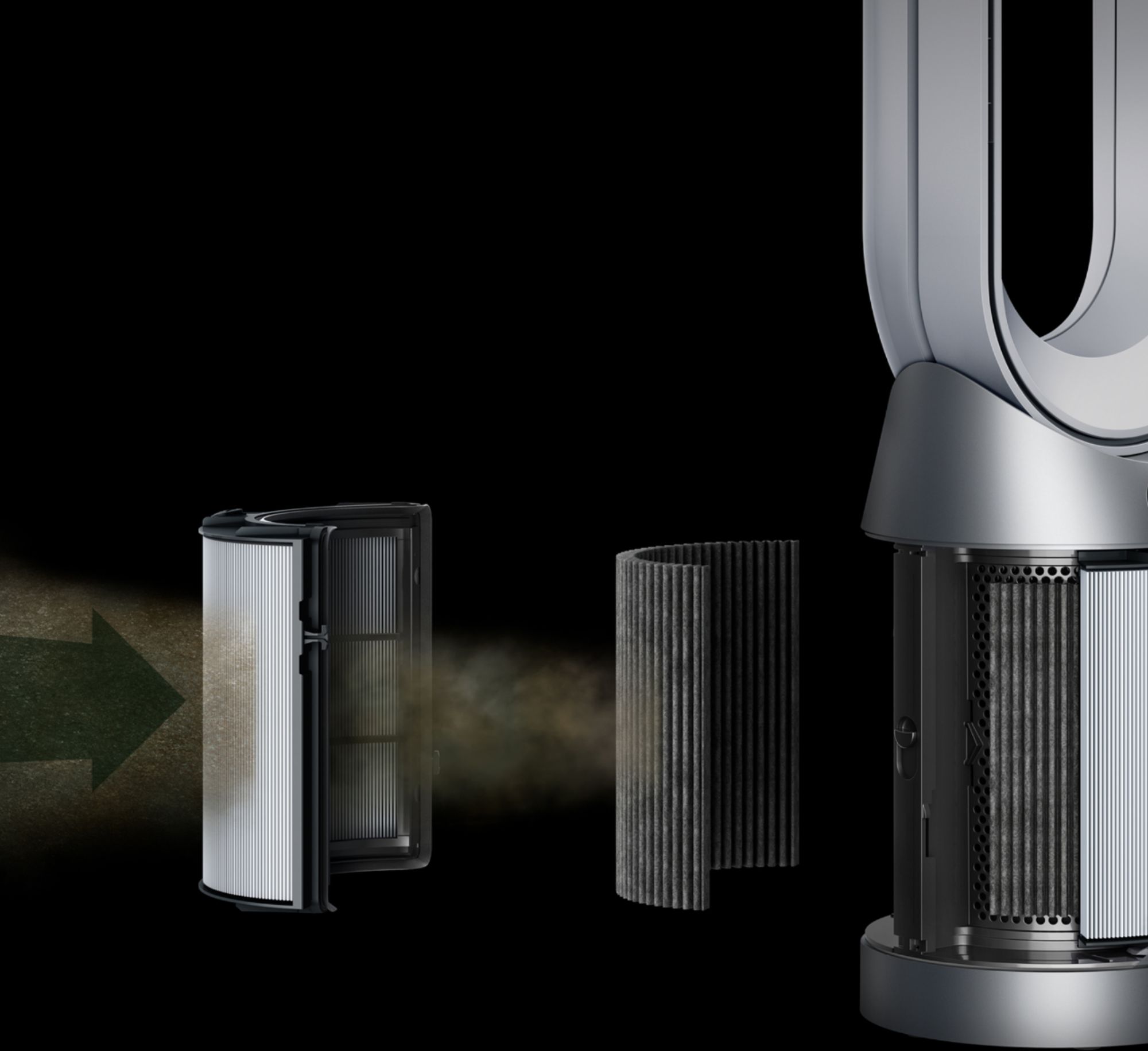 冷暖房/空調 扇風機 Dyson Purifier Cool TP07 Smart Air Purifier and Fan White/Silver 