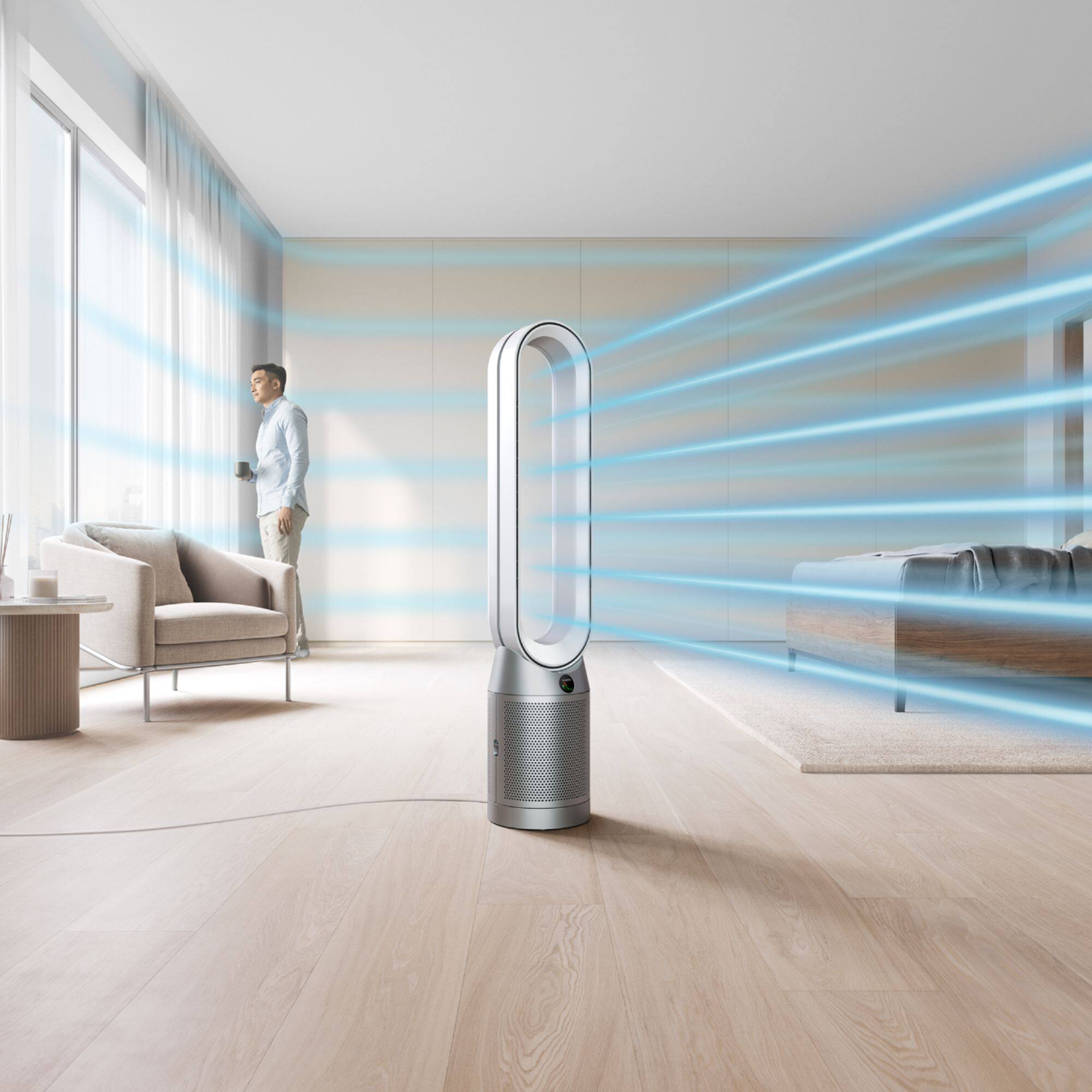 Purifier Cool Intelligently purifies and cools you. Re-engineered to deliver cleaner air. Dyson.