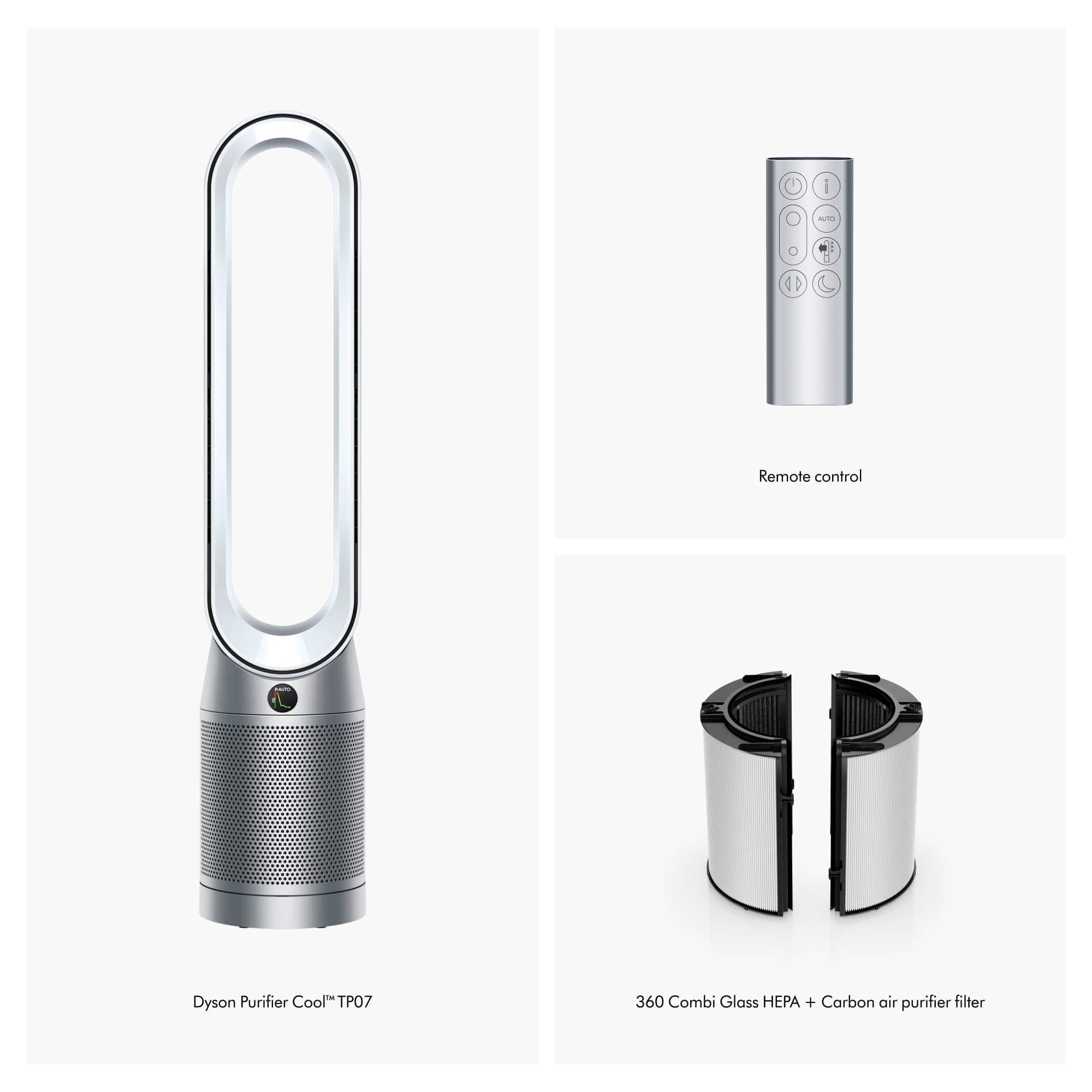 Alt View 11. Dyson - Purifier Cool - TP07 - Smart Air Purifier and Fan - White/Silver.