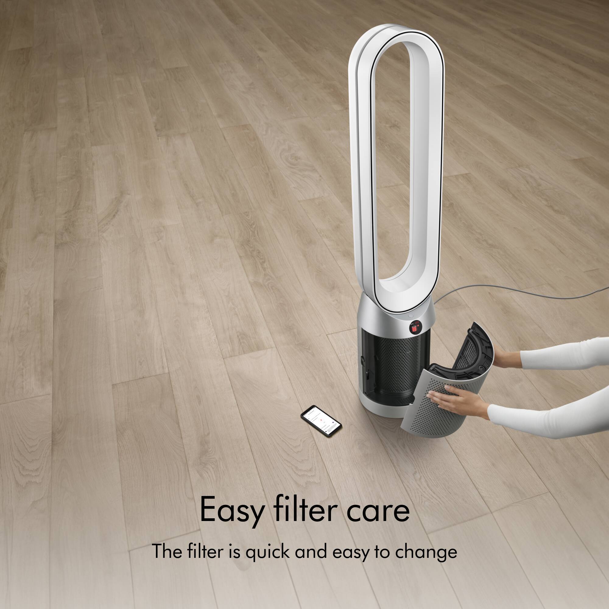 Easy Filter Care: The filter is quick and easy to change.