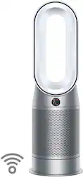 Dyson - Purifier Hot+Cool - HP07 - Smart Tower Air Purifier, Heater and Fan - White/Silver - Front_Zoom