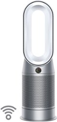 Dyson - Purifier Hot+Cool - HP07 - Smart Tower Air Purifier, Heater and Fan - White/Silver - Front_Zoom