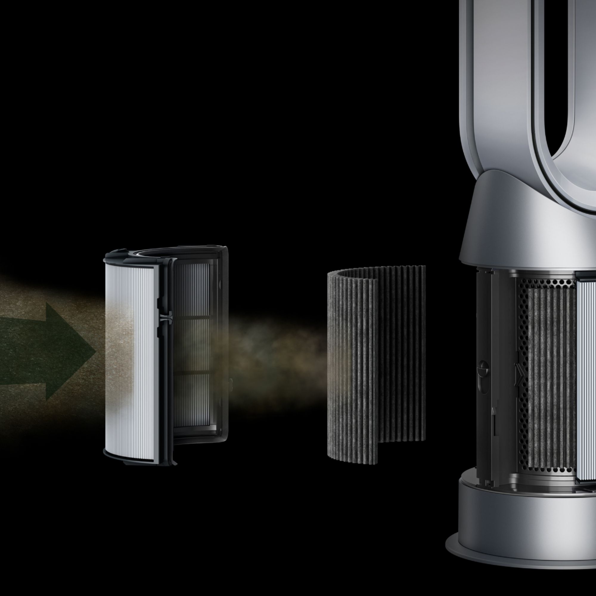 冷暖房/空調 空気清浄器 Dyson Purifier Hot+Cool HP07 Smart Tower Air Purifier, Heater and 