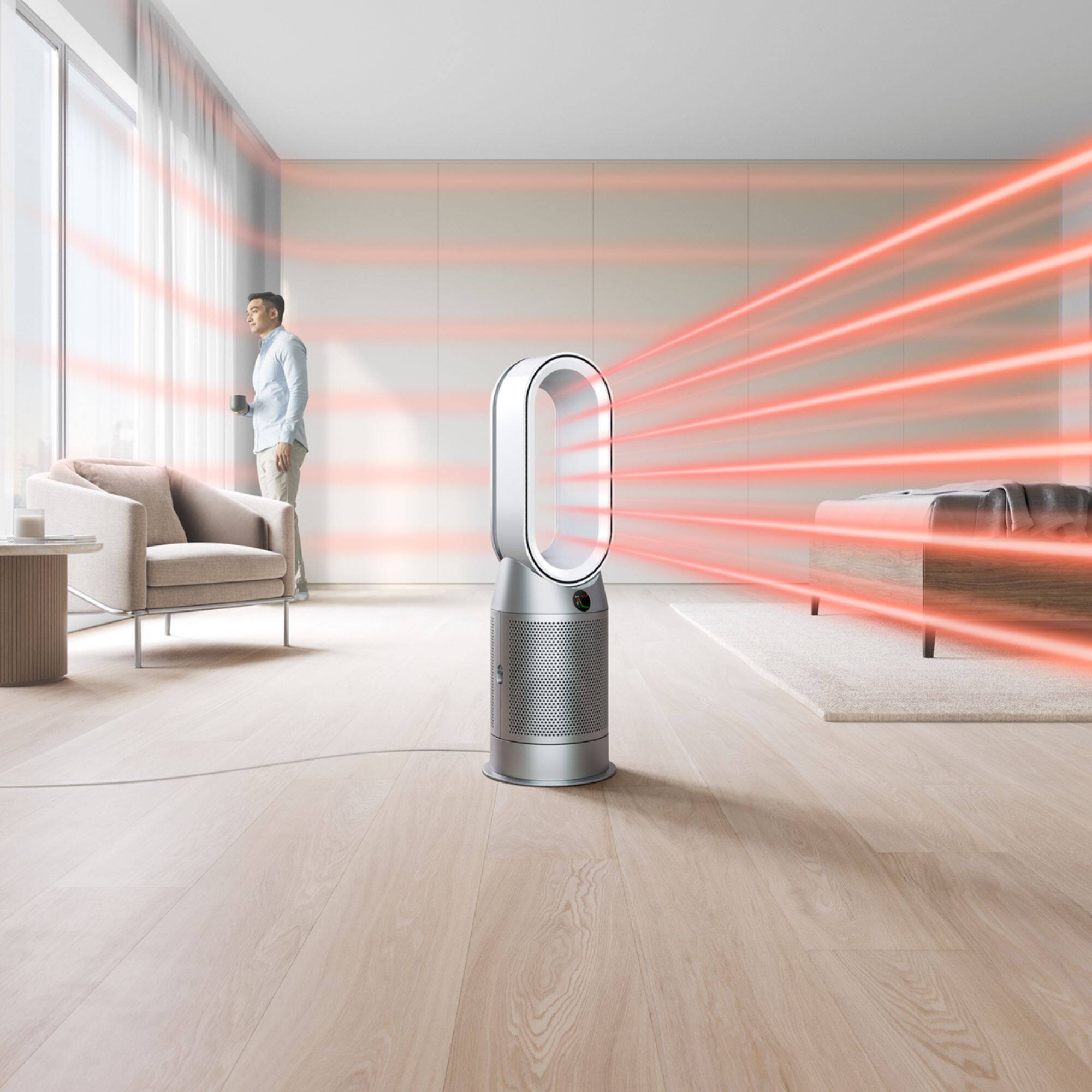 purifier hot+cool Intelligently purifies, heats, and cools you. Re-engineered to deliver cleaner air. dyson