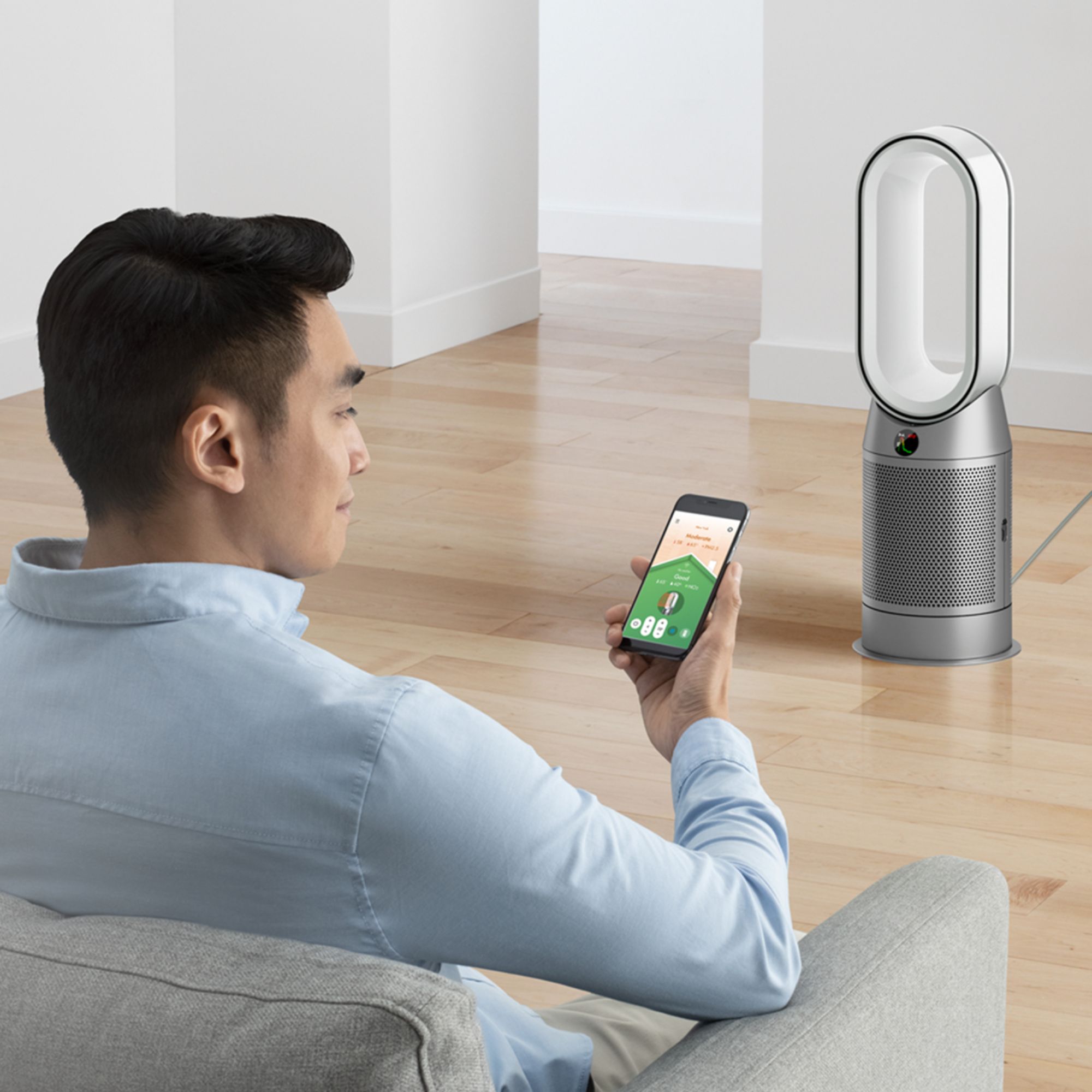 Dyson Purifier Hot+Cool HP07 Smart Tower Air Purifier, Heater and Fan  White/Silver 368960-01 - Best Buy