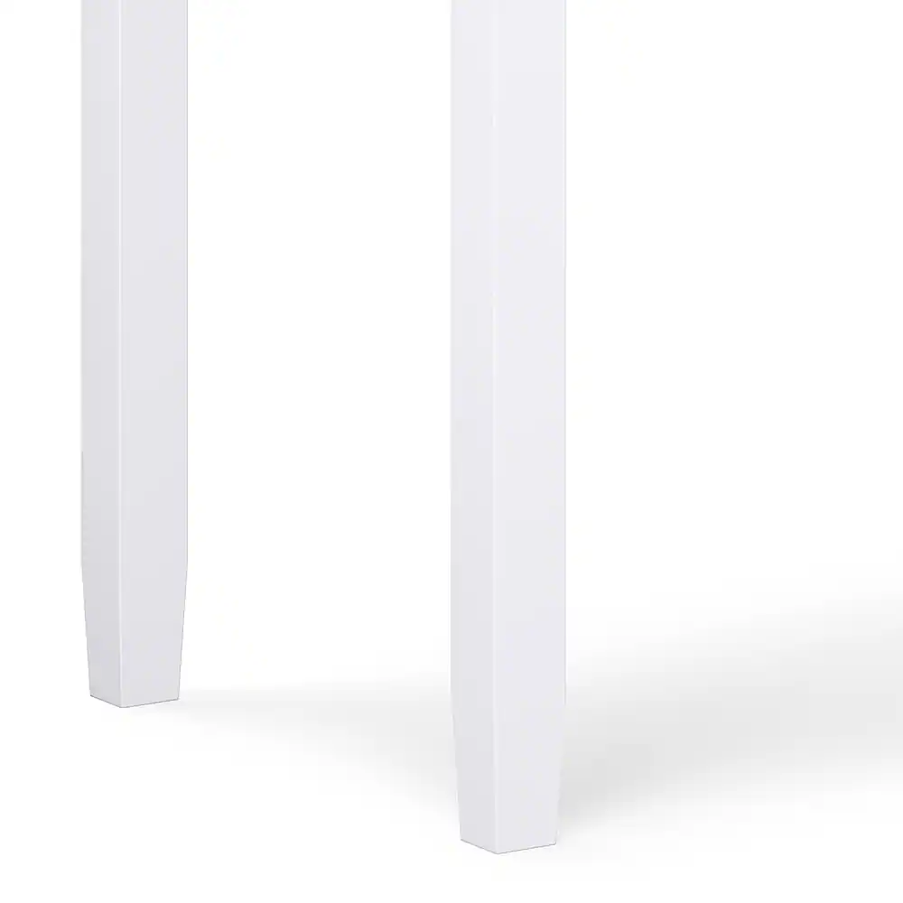 Alt View 13. Simpli Home - Warm Shaker SOLID WOOD Transitional 48 inch Wide Writing Office Desk in White - White.