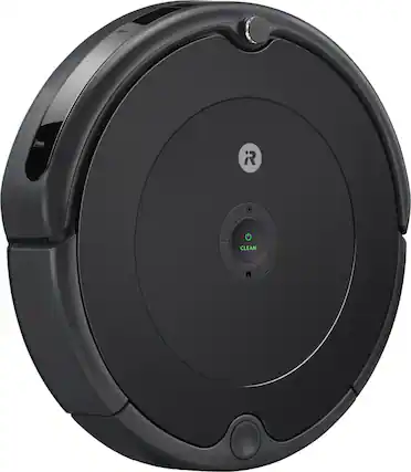 Front. iRobot - Roomba 694 Wi-Fi Connected Robot Vacuum - Charcoal Grey.