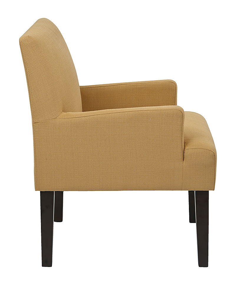 Left View: OSP Home Furnishings - Main Street Guest Chair - Wheat
