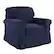 Angle. OSP Home Furnishings - Ashton Chair - Navy.