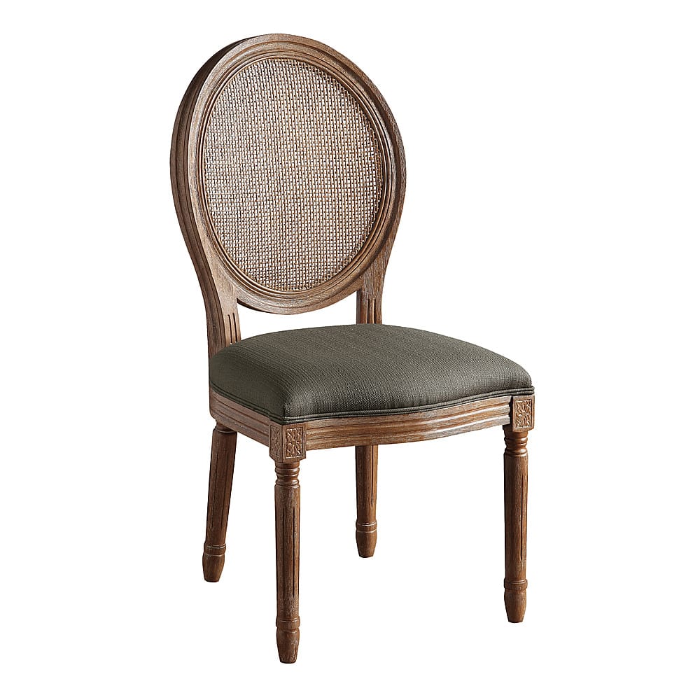 Angle View: OSP Home Furnishings - Stella Oval Back Chair - Otter