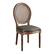Angle. OSP Home Furnishings - Stella Oval Back Chair - Otter.