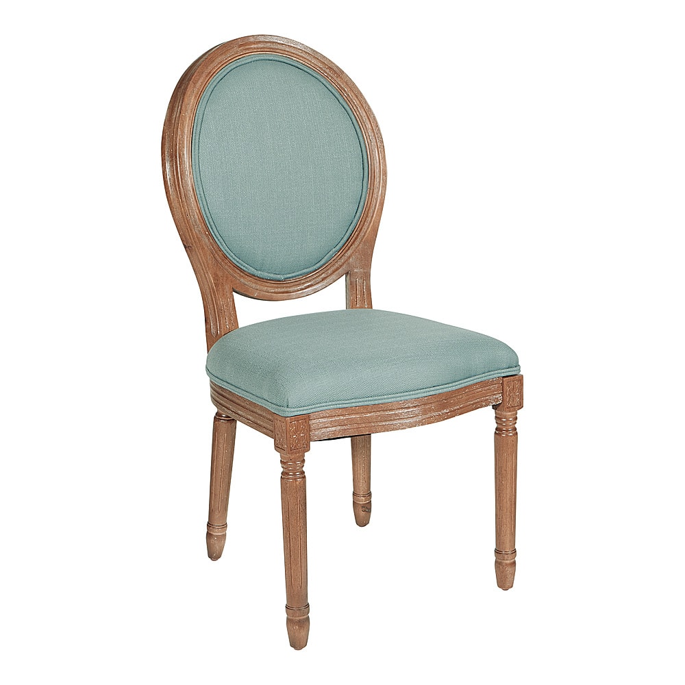 Angle View: OSP Home Furnishings - Lillian Oval Back Chair - Klein Sea