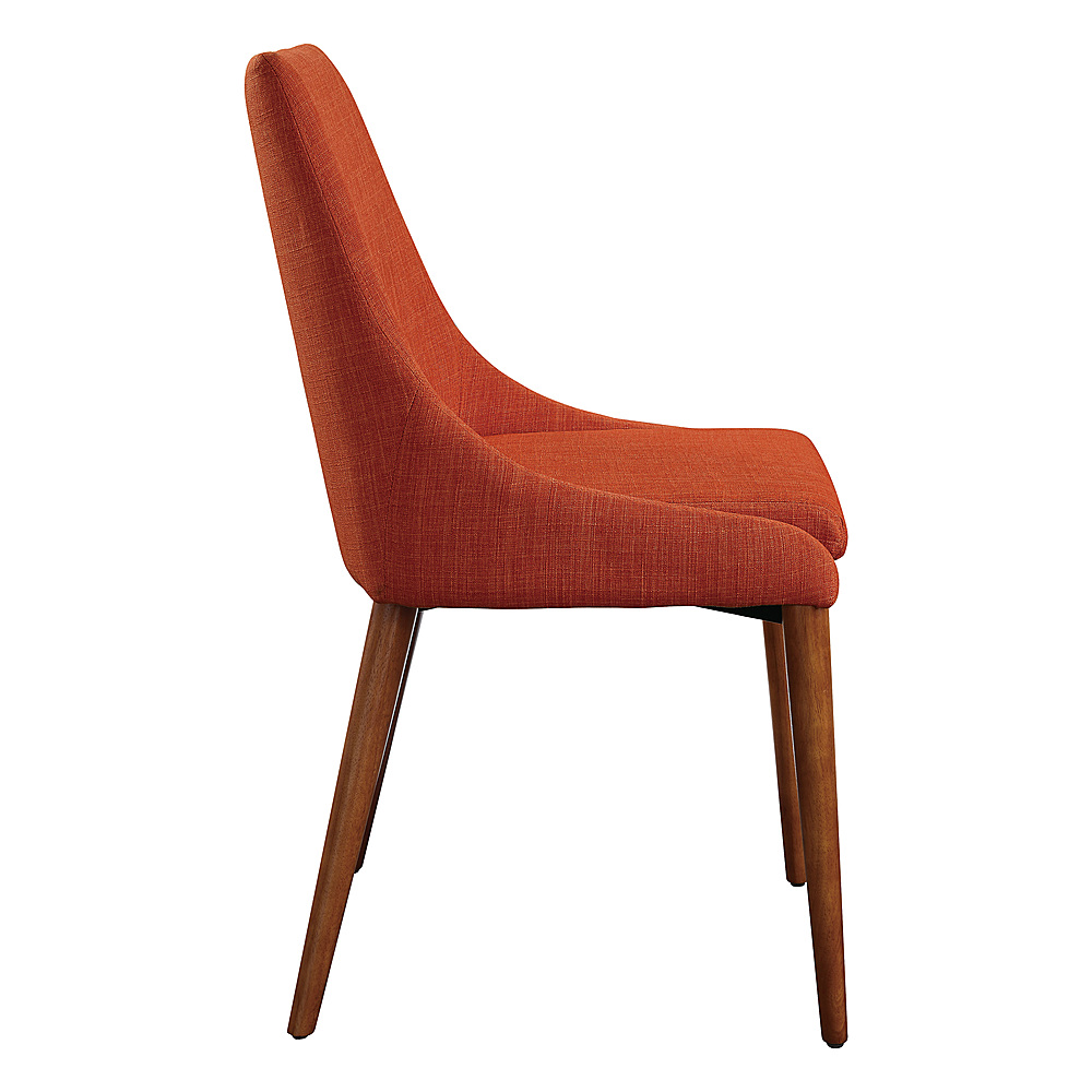 Left View: OSP Home Furnishings - Almer Chair - Tangerine