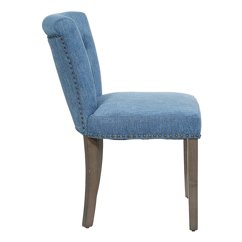 Left View: OSP Home Furnishings - Kendal Chair - Navy