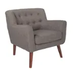 Angle. OSP Home Furnishings - Mill Lane Chair - Cement.