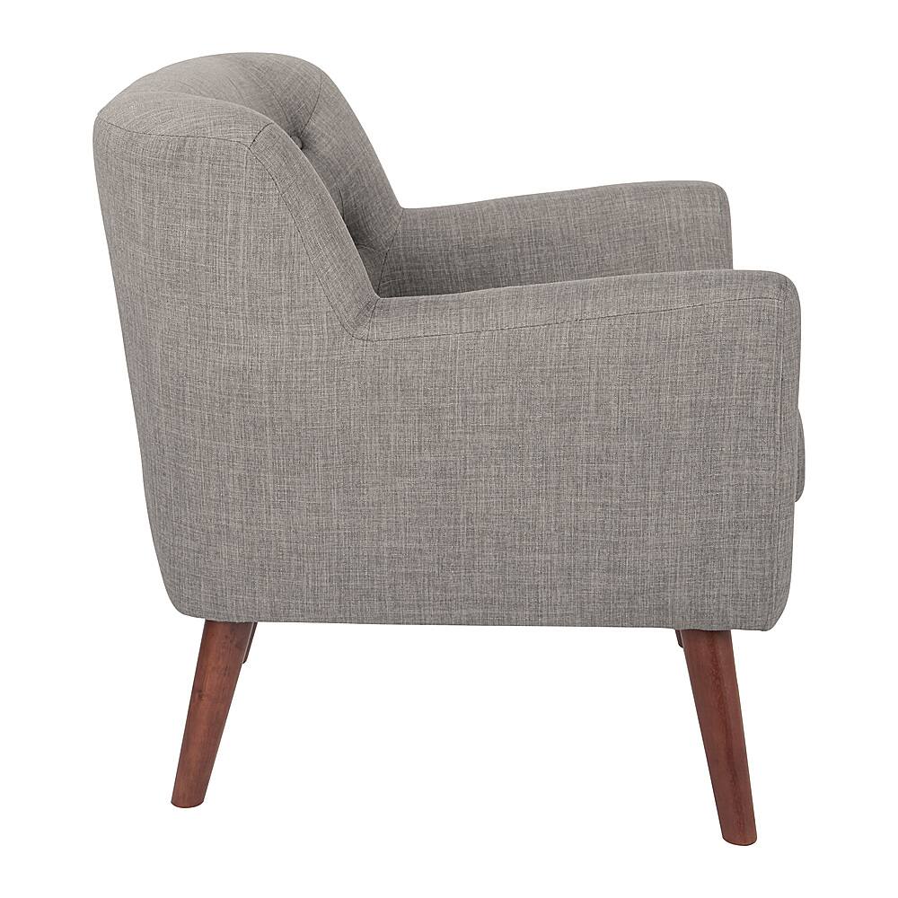 Left View: OSP Home Furnishings - Mill Lane Chair - Cement