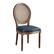 Angle Zoom. OSP Home Furnishings - Stella Oval Back Chair - Azure.