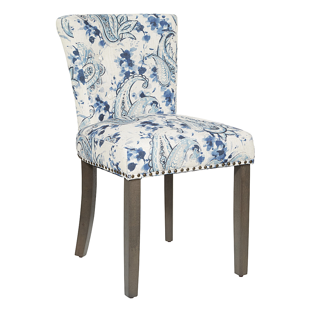 Angle View: OSP Home Furnishings - Kendal Chair - Paisley Blue