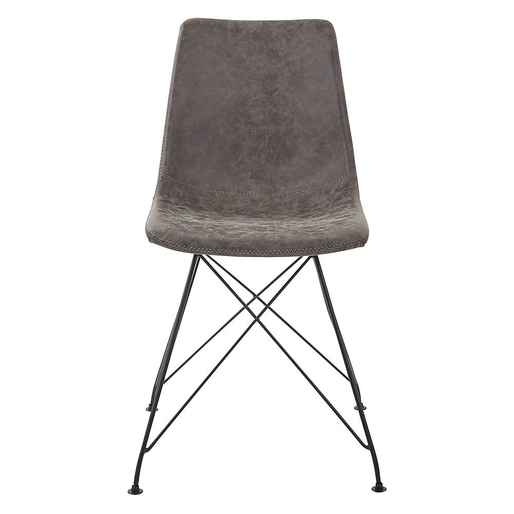 Front. OSP Home Furnishings - Trenton Chair 2/CTN - Charcoal.