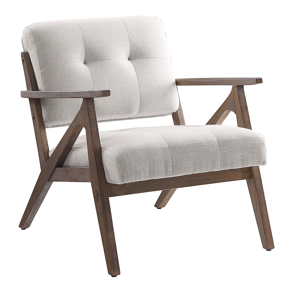 Angle View: OSP Home Furnishings - Reuben Arm Chair - Brown/Linen