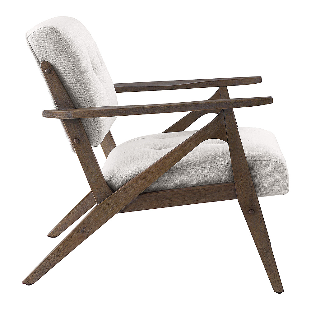 Left View: OSP Home Furnishings - Reuben Arm Chair - Brown/Linen