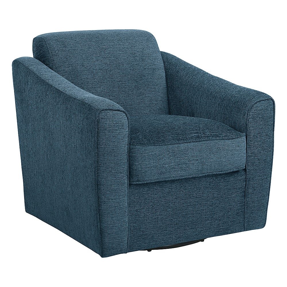 Angle View: OSP Home Furnishings - Cassie Swivel Arm Chair - Navy