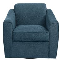 OSP Home Furnishings - Cassie Swivel Arm Chair - Navy - Front_Zoom