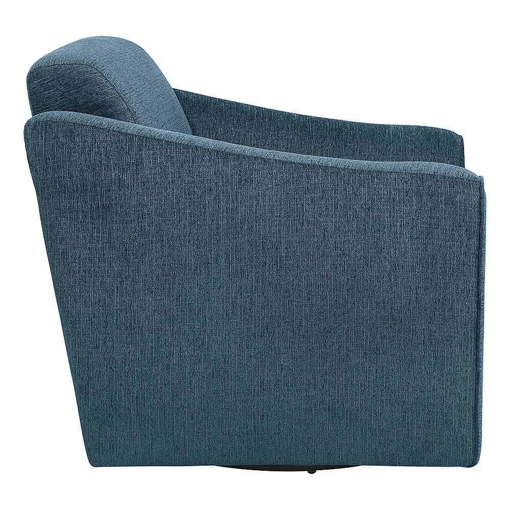 Left View: OSP Home Furnishings - Cassie Swivel Arm Chair - Navy