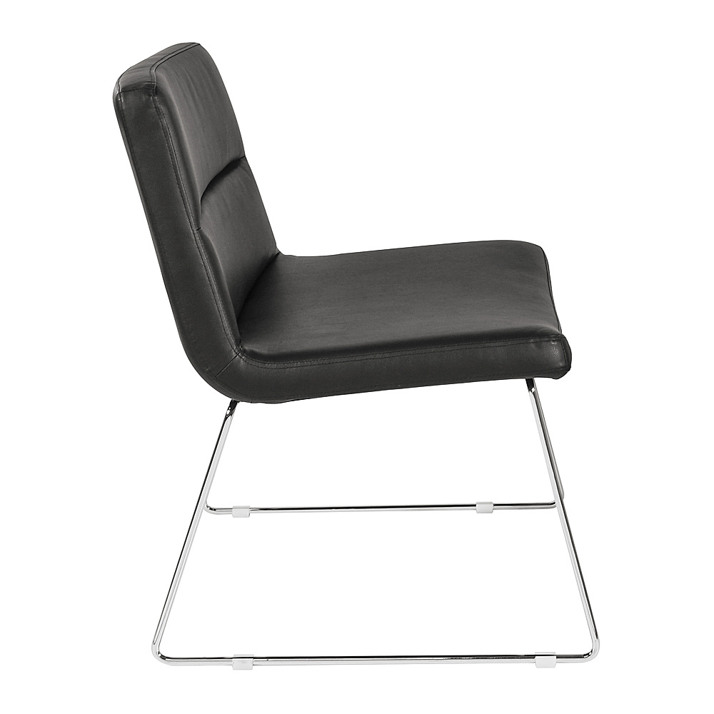 Left View: OSP Home Furnishings - Thompson Chair - Black