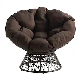 OSP Home Furnishings - Papasan Chair - Brown