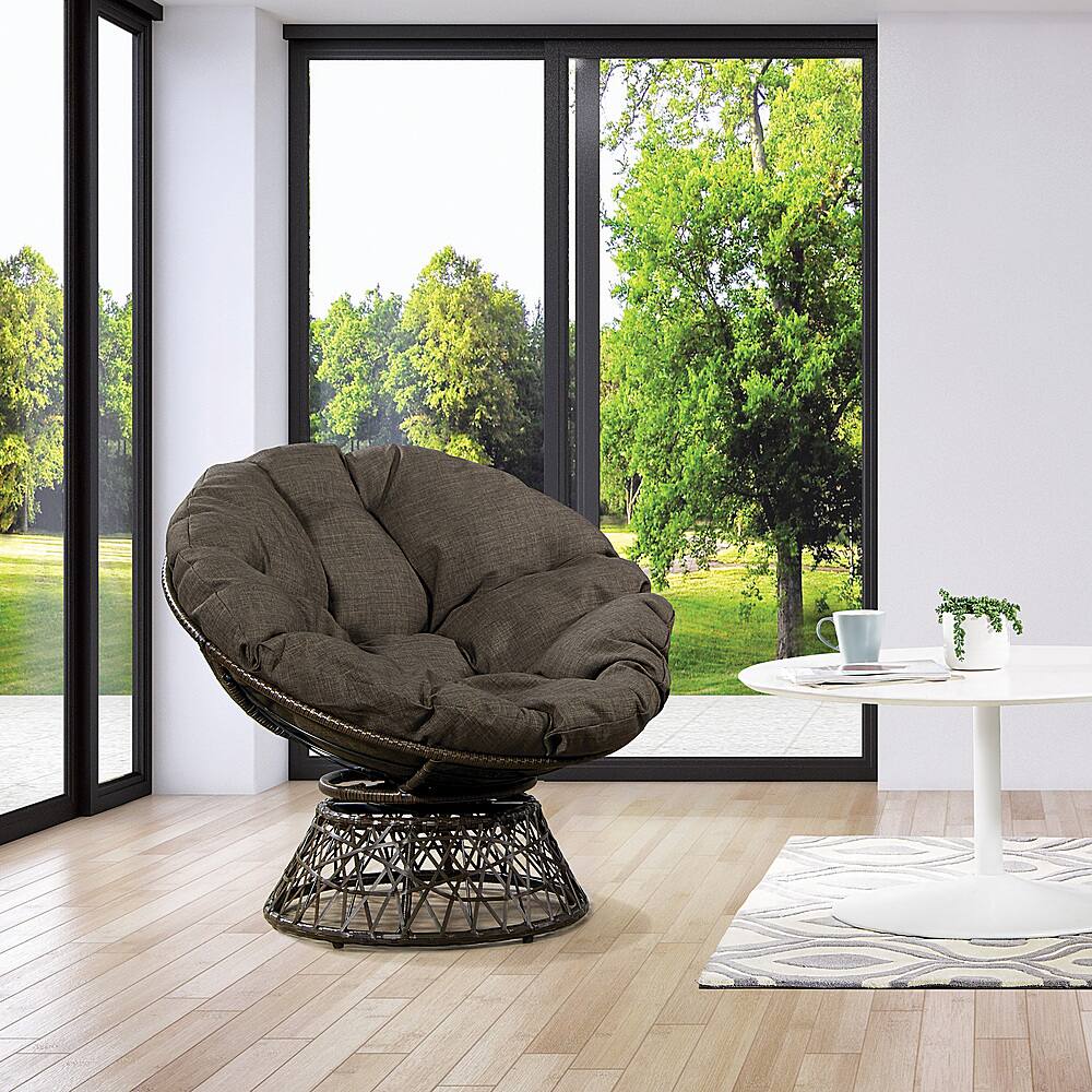 Alt View 13. OSP Home Furnishings - Papasan Chair - Brown.