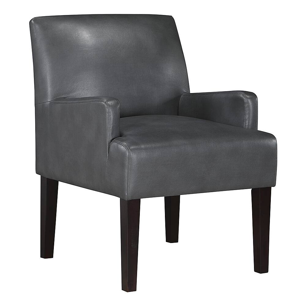 Angle View: OSP Home Furnishings - Main Street Guest Chair - Pewter