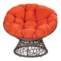 OSP Home Furnishings - Papasan Chair - Orange - Front_Zoom