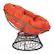 Left Zoom. OSP Home Furnishings - Papasan Chair - Orange.