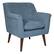 Angle. OSP Home Furnishings - Dane Accent Chair - Blue Steel.