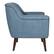 Left. OSP Home Furnishings - Dane Accent Chair - Blue Steel.