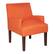 Angle. OSP Home Furnishings - Main Street Guest Chair - Tangerine.