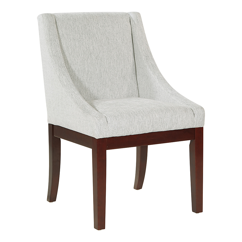 Angle View: AveSix - Abbot Farmhouse Living Room Chair - Dolphin