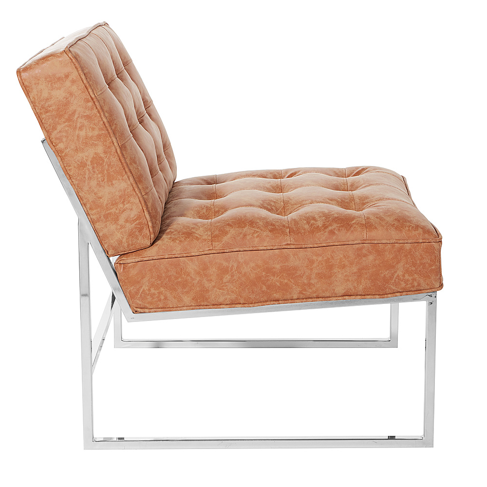 Left View: OSP Home Furnishings - Stella Oval Back Chair - Linen