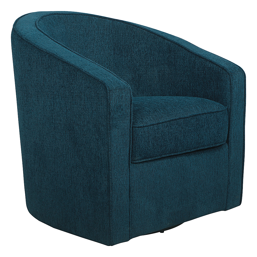 Angle View: OSP Home Furnishings - Danica Swivel Chair - Azure