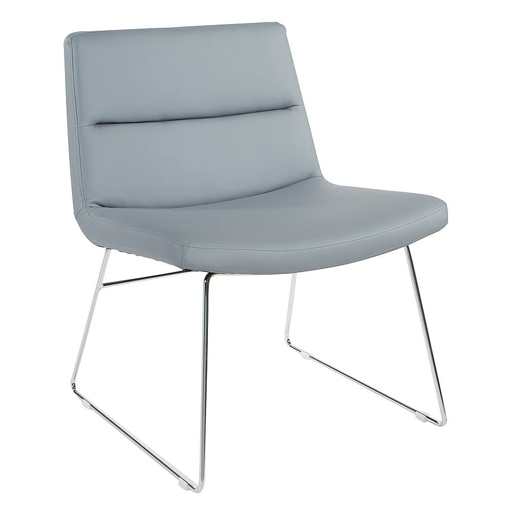 Angle View: OSP Home Furnishings - Thompson Chair - Charcoal Grey